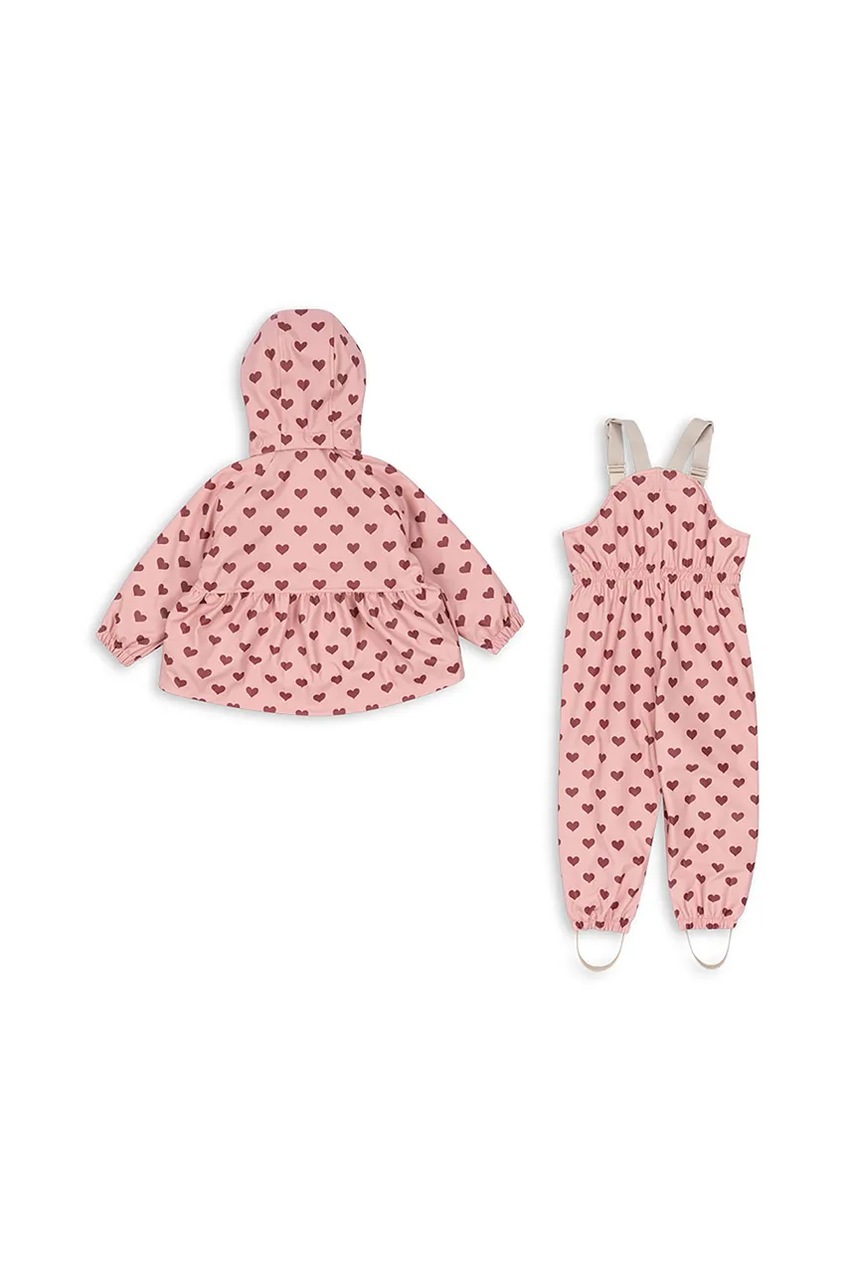 Куртка Konges Sløjd RAINY PALME SET GIRL цвет розовый KS103531